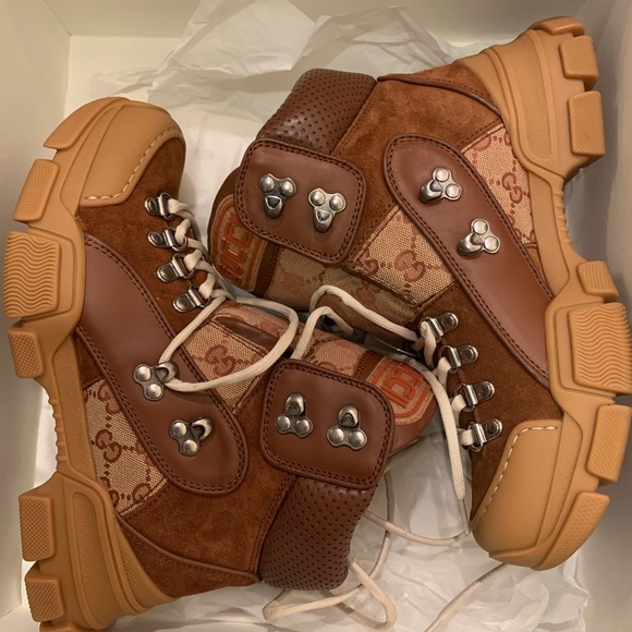 GUCCI Flashtrek GG high-top sneaker NWBox Size 38 - Picture 6 of 8